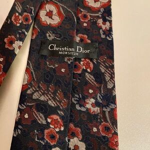 Christian Dior Floral Tie